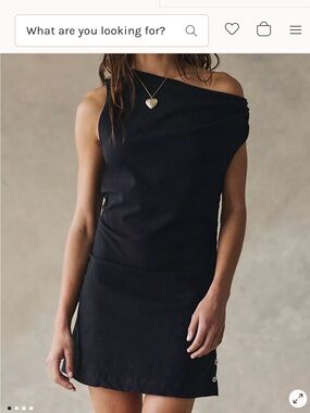 Free people linen mini dress. Never worn with tags.